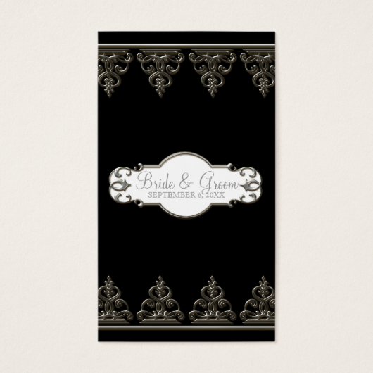 Peacock & Feathers Mariage formel Favor Cadeaux Ta (Devant)