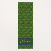 Peacock Feathers Monogram Naam Yoga Mats Yogamat