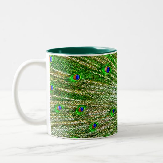 Peacock Feathers Mug (Gauche)