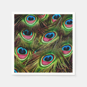 Peacock Feathers Napkins Servet