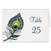 Peacock Feathers Number (Voorkant Horizontaal)