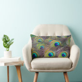 Peacock Feathers Oiseau Jeu décoratif Oreiller (Chaise)
