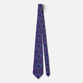 Peacock Feathers Paarse Blue Stropdas Necktie (Voorkant)