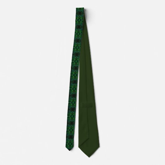 Peacock Feathers Pattern Stropdas (Achterkant)