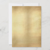  Peacock Feathers Rehearsal Dinner Kaart (Achterkant)