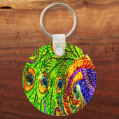 Peacock Feathers Sleutelhanger (Voorkant)