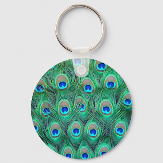Peacock Feathers Sleutelhanger (Voorkant)