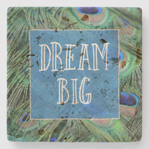  Peacock Feathers Stenen Onderzetter