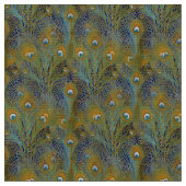 Peacock Feathers Textiel Stof (Close Up)