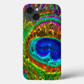 Peacock Feathers Verre Art 1 coque ipad (Verso)