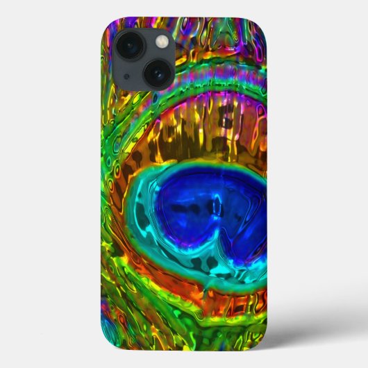 Peacock Feathers Verre Art 1 coque ipad (Verso)