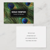 Peacock Feathers Visitekaartje (Voorkant / Achterkant)