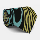 Peacock Fine Art Bird Nouveau Stropdas (Opgerold)