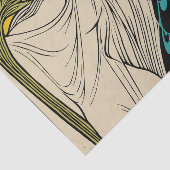 Peacock Fine Art Bird Nouveau Tissuepapier (Detail)