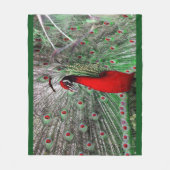 Peacock Fleece Blanket Deken (Voorkant)