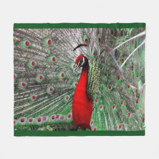 Peacock Fleece Blanket Deken