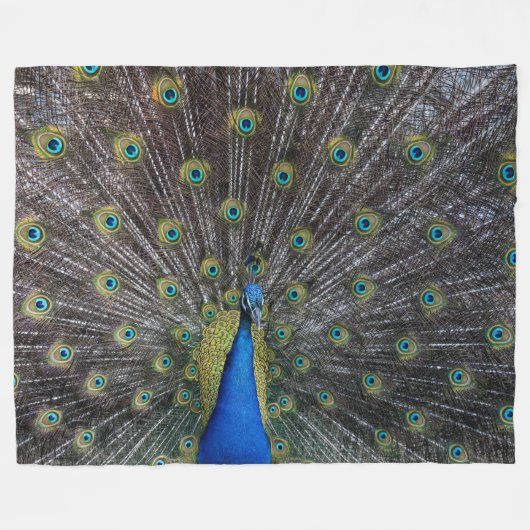 PEACOCK FLEECE DEKEN (Voorkant (Horizontaal))