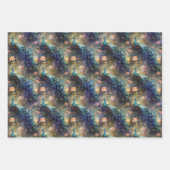 Peacock Floral Inpakpapier Vel (Voorkant)