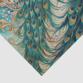 Peacock floral paisley waterverf tissuepapier (Detail)