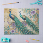 Peacock floral paisley waterverf tissuepapier (Craft)