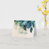 Peacock Floral Wedding | Dank je Kaart (Gele Bloem)