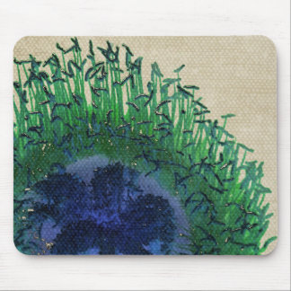 Peacock Flower Mousepad Muismat