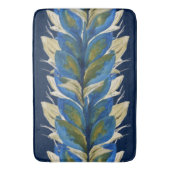 Peacock Flowers Waterverf Handbeschilderd Badmat (Voorkant Verticaal)