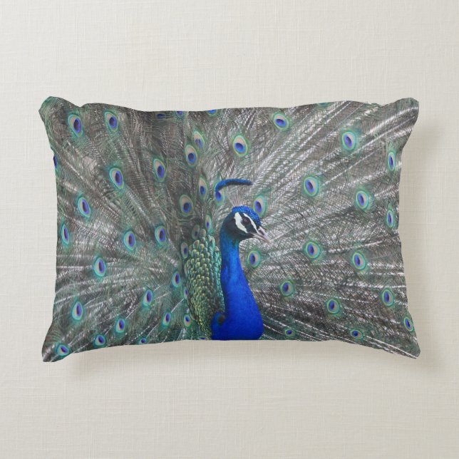 PEACOCK FOTO ACCENT PILLOW ACCENT KUSSEN (Voorkant)
