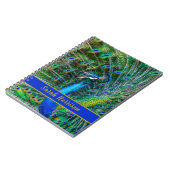 Peacock Foto gepersonaliseerd Notitieboek (Linkerzijde)