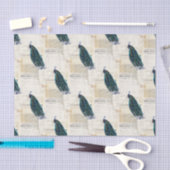 Peacock French Ephemera Tissue Paper Tissuepapier (Craft)