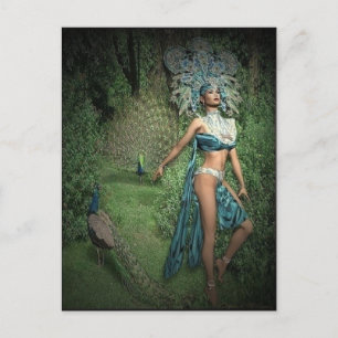 Peacock Garden Briefkaart