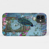 Peacock Garden wisteria blue lavender roze Case-Mate iPhone Case (Achterkant (horizontaal))