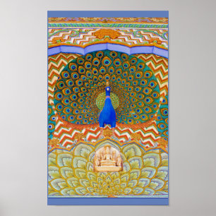Peacock Gate Poster