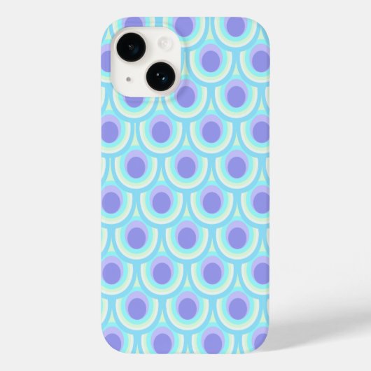 Peacock gevlekt paars blauw Case-Mate iPhone case (Achterkant)