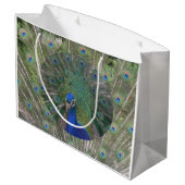 Peacock Gift Bag Large Cadeauzakje (Achterkant Gekanteld)