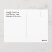 Peacock Glas in lood Bewaar de datumkaarten Briefkaart (Achterkant)