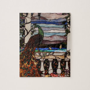 Peacock Glas in lood Puzzle Legpuzzel