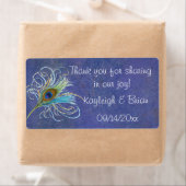 Peacock Glory Favor Stickers (Insitu)