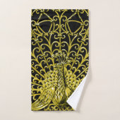 Peacock Gold Art Nouveau (Serviette à main)
