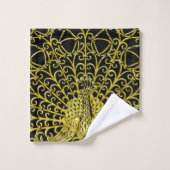 Peacock Gold Art Nouveau (Gant de toilette)