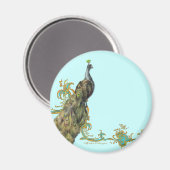Peacock & Gouden filigraan Magneet (Voorkant / Achterkant)