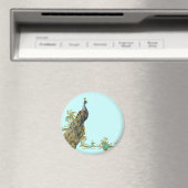 Peacock & Gouden filigraan Magneet (Insitu (Vaatwasser))