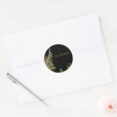 Peacock & gouden filigraan Sticker labels (Envelop)