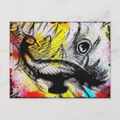 Peacock Graffiti Briefkaart (Voorkant)