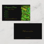 Peacock Green Artistic Visitekaartje (Voorkant / Achterkant)