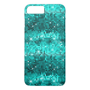 Peacock Green Disco Glitter iPhone 8 Plus / 7 Plus Hoesje