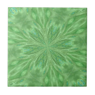 Peacock Green Tile Tegeltje