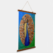 Peacock Hangend Wandkleed (Gebogen)
