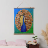 Peacock Hangend Wandkleed (Slaapkamer)