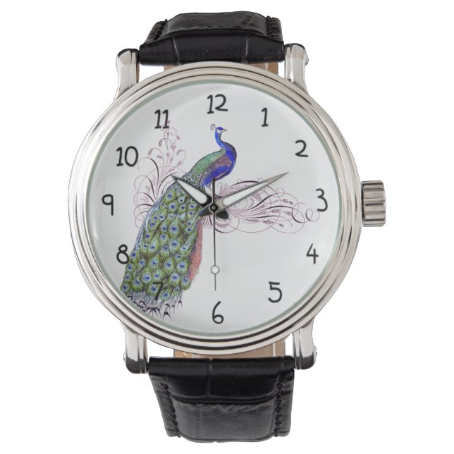  Peacock Horloge (Voorkant)